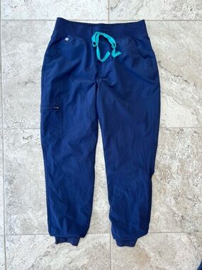FIGS Zamora FREEx Lined Slim Jogger Scrub Pants W23SW2008 Navy Blue (PO# 3906) M